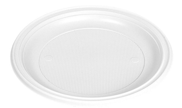 Plato de plástico grandes blanco de 25 cm – Comercial Payá